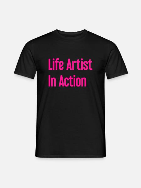 Artists of life in action - Men's T-Shirt - black