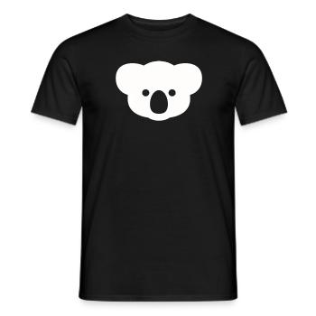 Koala bear - Men's T-Shirt - black - Front - AI Model Male 178 light (178cm)