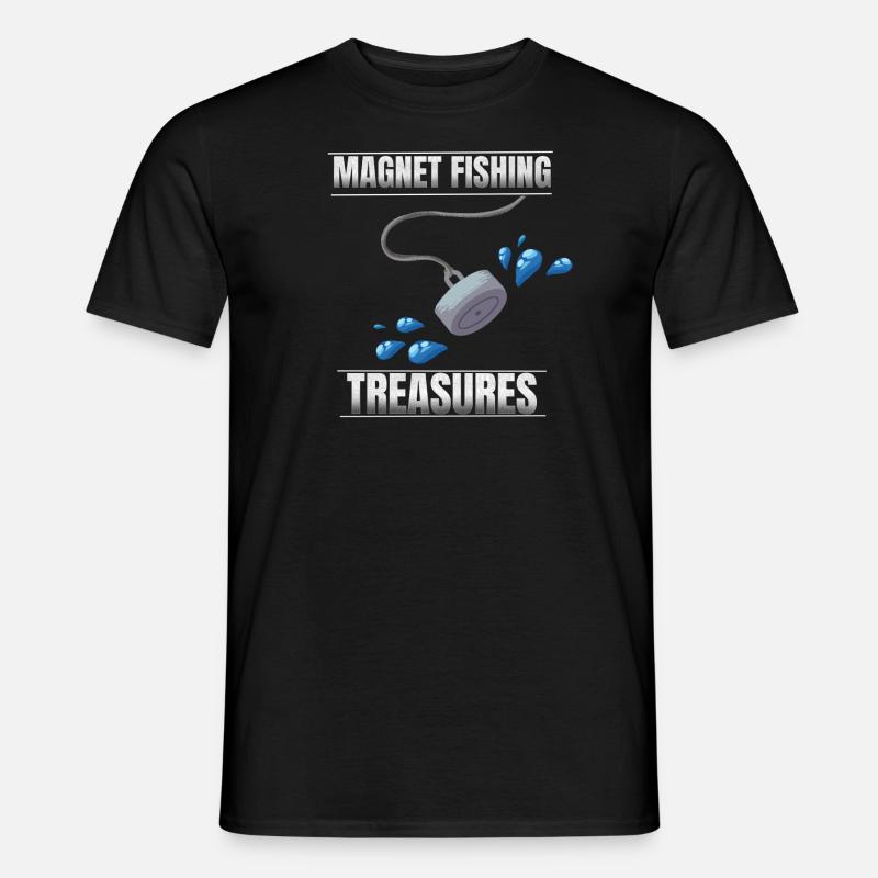 Magnetfischen - Männer T-Shirt - Schwarz