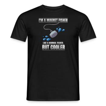 Je suis un pêcheur d’aimants - T-shirt homme - noir - Devant - AI Model Male 178 light (178cm)