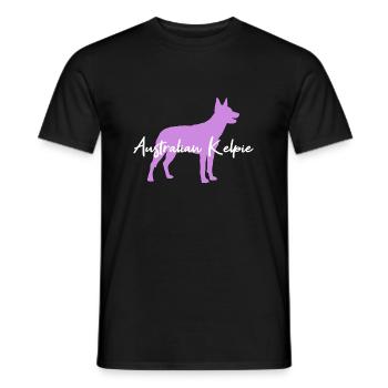 Australian Kelpie - T-shirt homme - noir - Devant - AI Model Male 178 light (178cm)
