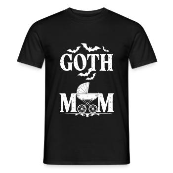 Maman gothique ! Alt Esthétique Goth Maman Emo - T-shirt homme - noir - Devant - AI Model Male 178 light (178cm)