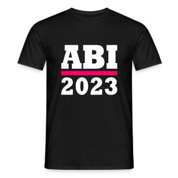 Abi 2023 - Männer T-Shirt - Schwarz - Vorne - AI Model Male 178 light (178cm)