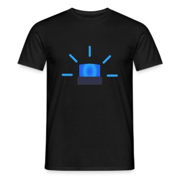 L’idée de cadeau de lumière bleue - T-shirt homme - noir - Devant - AI Model Male 178 light (178cm)