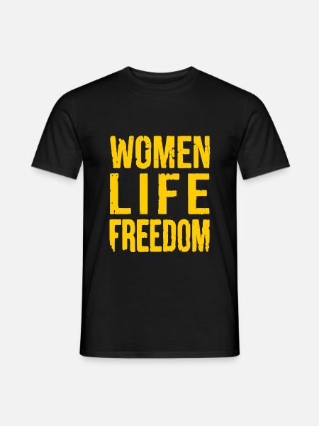 Women life freedom - Men's T-Shirt - black
