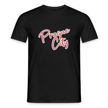 Prag - Männer T-Shirt - Schwarz - Vorne - AI Model Male 178 light (178cm)