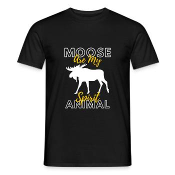 L’orignal - T-shirt homme - noir - Devant - AI Model Male 178 light (178cm)