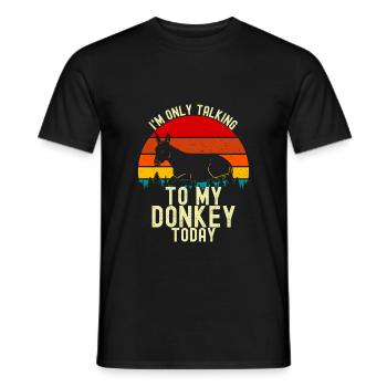 donkey - Men's T-Shirt - black - Front - AI Model Male 178 light (178cm)