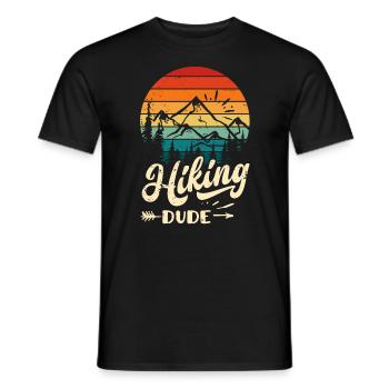Hiking Dude - Lustiges Wander Kletter Bergsteigen - Männer T-Shirt - Schwarz - Vorne - AI Model Male 178 light (178cm)
