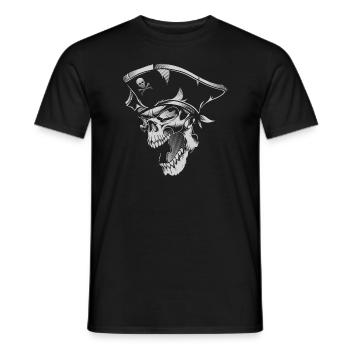 Crâne de pirate - T-shirt homme - noir - Devant - AI Model Male 178 light (178cm)