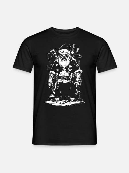 Zombie Santa Claus - Männer T-Shirt - Schwarz