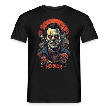 Zombie Illustration - Männer T-Shirt - Schwarz - Vorne - AI Model Male 178 light (178cm)