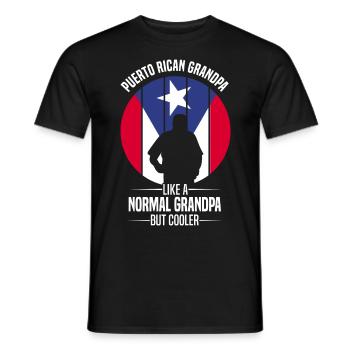Puerto Rico Geschenkidee | Puerto Ricaner Heimat - Männer T-Shirt - Schwarz - Vorne - AI Model Male 178 light (178cm)