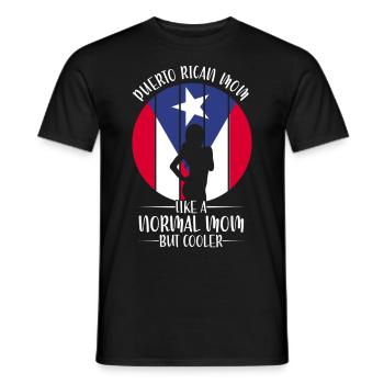 Puerto Rico | Puerto Ricaner Flagge Geschenkideen - Männer T-Shirt - Schwarz - Vorne - AI Model Male 178 light (178cm)