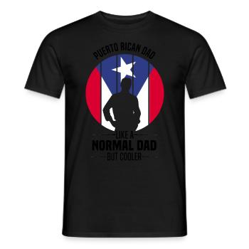 Puerto Rico Flagge | Puerto Ricaner Geschenkideen - Männer T-Shirt - Schwarz - Vorne - AI Model Male 178 light (178cm)