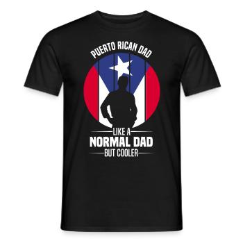Puerto Rico Flagge | Puerto Ricaner Geschenkideen - Männer T-Shirt - Schwarz - Vorne - AI Model Male 178 light (178cm)