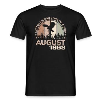 Unvergleichlich seit August 1968, 56. Jahrestag - Männer T-Shirt - Schwarz - Vorne - AI Model Male 178 light (178cm)