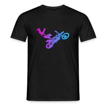 Motocross - Men's T-Shirt - black - Front - AI Model Male 178 light (178cm)