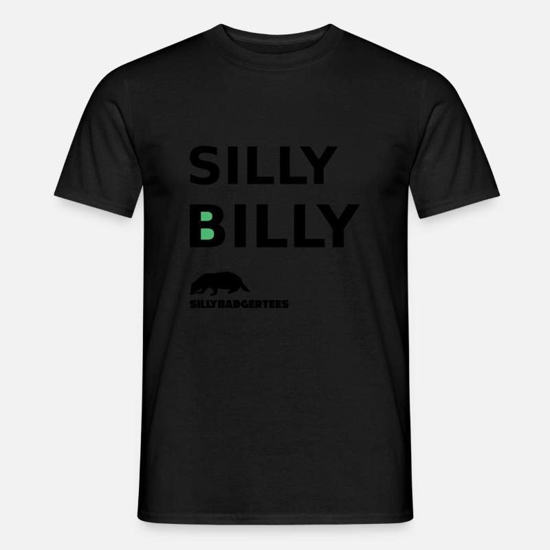 Dummer Billy - Männer T-Shirt - Schwarz