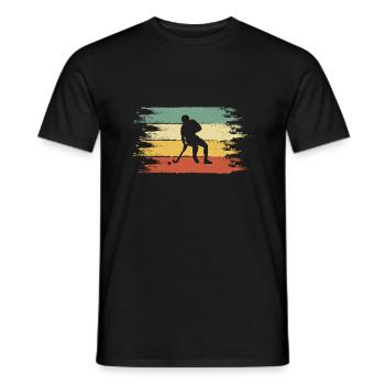 Field hockey - Men's T-Shirt - black - Front - AI Model Male 178 light (178cm)