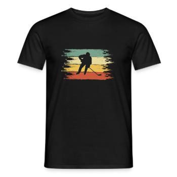 hockey sur glace - T-shirt homme - noir - Devant - AI Model Male 178 light (178cm)