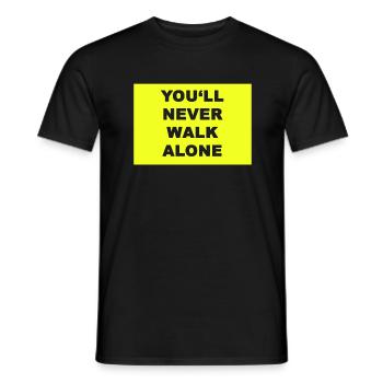 you never walk alone im Dortmund Style - T-shirt homme - noir - Devant - AI Model Male 178 light (178cm)