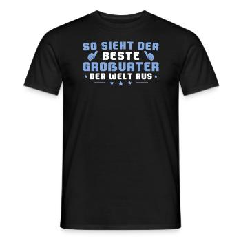 Bester Großvater der Welt Opa Geschenk - Männer T-Shirt - Schwarz - Vorne - AI Model Male 178 light (178cm)