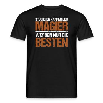 Anyone can study - Zocker Edition - Men's T-Shirt - black - Front - AI Model Male 178 light (178cm)