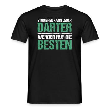 Tout le monde peut étudier - Darter Edition - T-shirt homme - noir - Devant - AI Model Male 178 light (178cm)