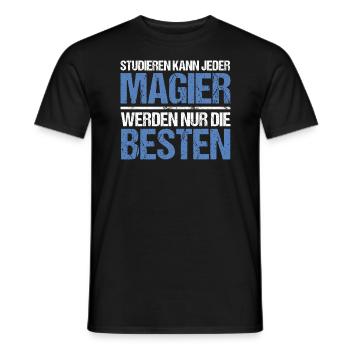 Anyone can study - Zocker Edition - Men's T-Shirt - black - Front - AI Model Male 178 light (178cm)