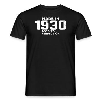 Vintage 1930 Geburtstagsgeschenk 1930 Retro - Männer T-Shirt - Schwarz - Vorne - AI Model Male 178 light (178cm)