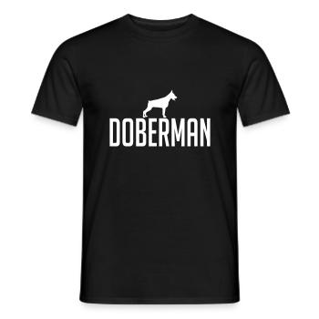 DOBERMAN race de chien Doberman chien chien Wilsigns - T-shirt homme - noir - Devant - AI Model Male 178 light (178cm)
