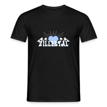 Zillertal - Männer T-Shirt - Schwarz - Vorne - AI Model Male 178 light (178cm)