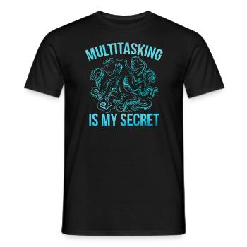 Octopus Squid Octopus Octopus - Men's T-Shirt - black - Front - AI Model Male 178 light (178cm)