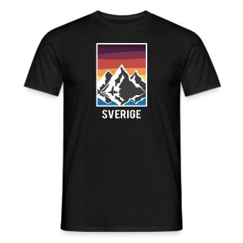 sverige - Männer T-Shirt - Schwarz - Vorne - AI Model Male 178 light (178cm)
