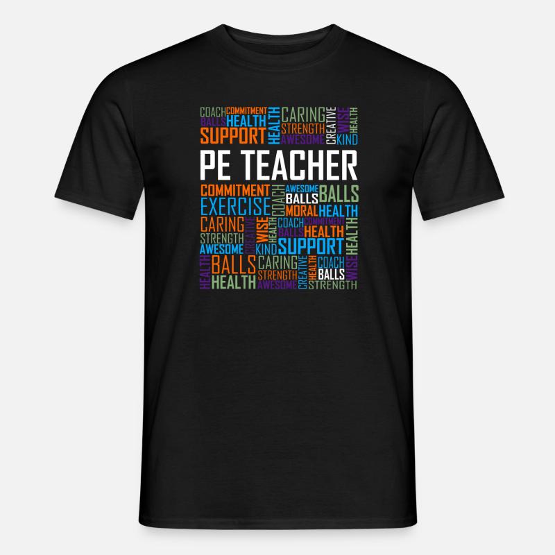 Sportlehrer - Männer T-Shirt - Schwarz