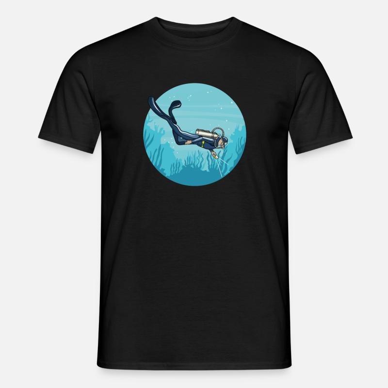 Gerätetauchen - Männer T-Shirt - Schwarz