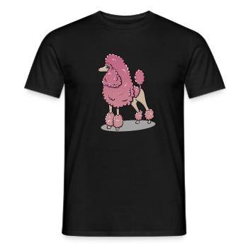 Caniche - T-shirt homme - noir - Devant - AI Model Male 178 light (178cm)
