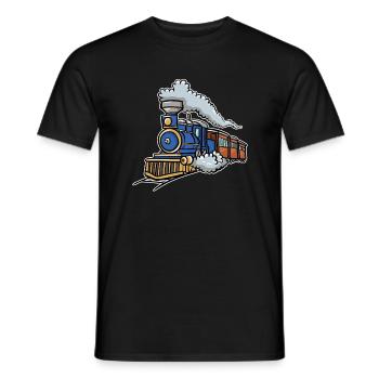 Train - T-shirt homme - noir - Devant - AI Model Male 178 light (178cm)