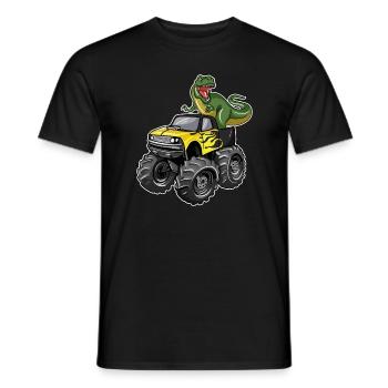 Monster Truck Dinosaur - T-shirt homme - noir - Devant - AI Model Male 178 light (178cm)