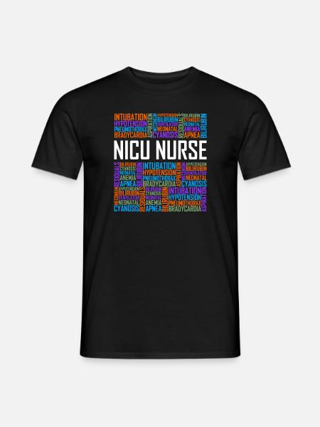 NICU Nurse Words - Männer T-Shirt - Schwarz