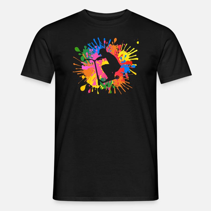 Stunt Scooter - Männer T-Shirt - Schwarz