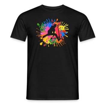 Stunt scooter - Men's T-Shirt - black - Front - AI Model Male 178 light (178cm)