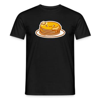 Crêpes Kawaii - T-shirt homme - noir - Devant - AI Model Male 178 light (178cm)