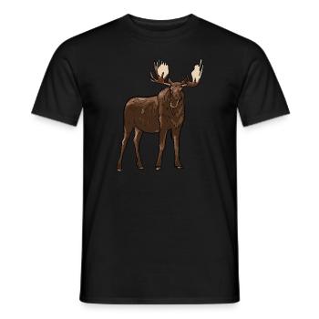 élan - T-shirt homme - noir - Devant - AI Model Male 178 light (178cm)