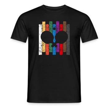 Ping Pong Colors - Men's T-Shirt - black - Front - AI Model Male 178 light (178cm)