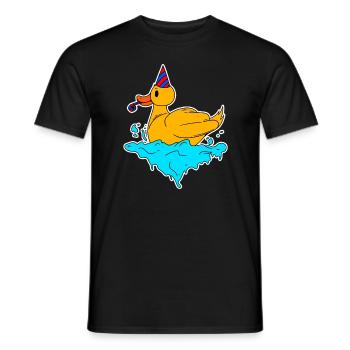 canard en plastique - T-shirt homme - noir - Devant - AI Model Male 178 light (178cm)