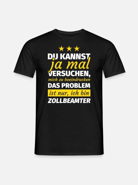 Zollbeamter - Männer T-Shirt - Schwarz