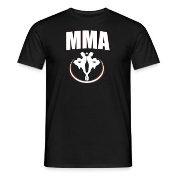 MMA - Männer T-Shirt - Schwarz - Vorne - AI Model Male 178 light (178cm)