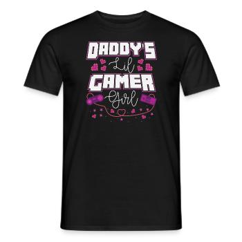 Gamer Girl Gaming Zocker Kontroller Nerd Geschenk - Männer T-Shirt - Schwarz - Vorne - AI Model Male 178 light (178cm)